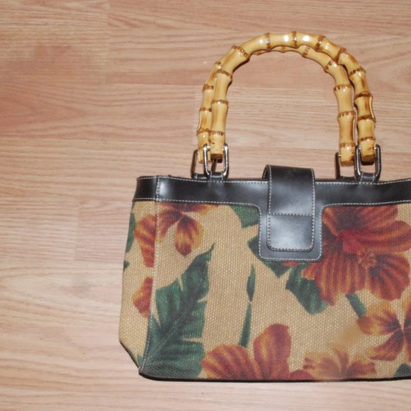 Preston and York Hand Bag Bamboo Handles - Picture 2 of 4